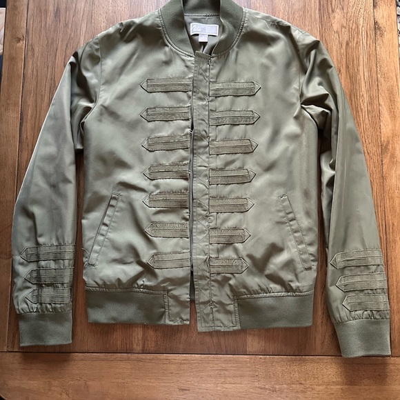 Olive Green Bomber Jacket - Picture 1 of 2